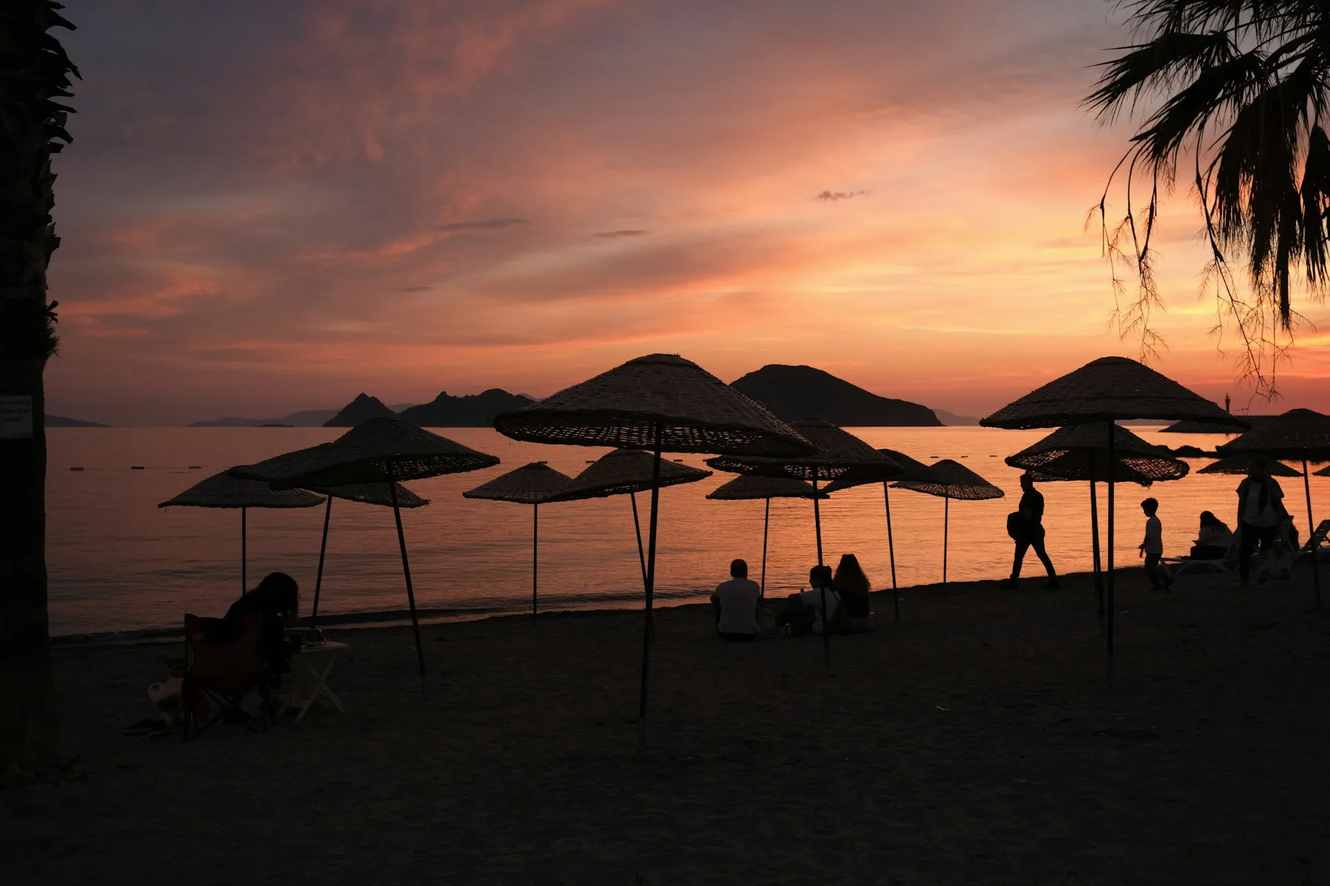 Romantic sunset in Bodrum